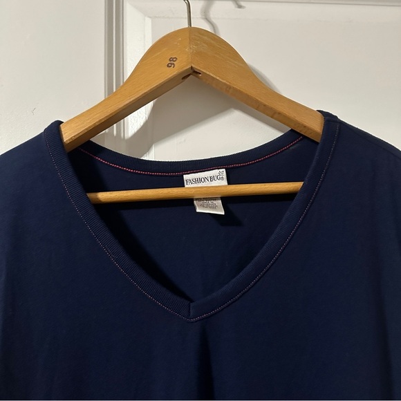 Vintage Fashion Bug Navy Blue Patriotic Sleeveless Dress Womens Plus Size 26/28W - Picture 3 of 16